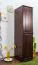 Kiefer-Kleiderschrank A-Qualität, Farbe: Nuss 190x47x60 cm Abbildung