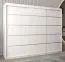 Schiebetürenschrank / Kleiderschrank Jan 06A, Farbe: Weiß matt - Abmessungen: 200 x 250 x 62 cm ( H x B x T)