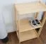 Schuhregal Kiefer Holz massiv, Farbe: Natur 86x50x30 cm Abbildung
