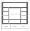 Schiebetürenschrank / Kleiderschrank mit Spiegel | Grau / Weiß | Lusatian 21 | 218 x 203 x 61 cm | 2 Türen | 3 Schubladen | 12 Fächer | viel Stauraum