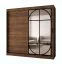 Kleiderschrank | Farbe: Walnuss Warmia | Spiegeltür | Moderne Details | 200 x 62 x 200 cm | Schiebetürenschrank | 10 Fächer | 2 Kleiderstangen | hochwertig Verarbeitet