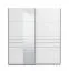 Schiebetürenschrank | Farbe: Opak Weiß | 1 Spiegeltür | Maße: 195 x 61 x 217,5 cm | 2 Kleiderstangen | Kleiderschrank | 2 Fächer | ABS-Kanten