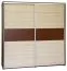 Schiebetürenschrank / Kleiderschrank Cikupa 52, Farbe: Nuss / Ulme - Abmessungen: 210 x 170 x 60 cm (H x B x T)
