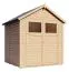 Gartenhaus / Gerätehaus 1,91 x 2,02 Meter (inkl. Dach) | aus Holz | aus vorgefertigten Elementen| unbehandelt | mit Satteldach Abbildung