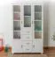 Garderobenschrank Kiefer massiv, Farbe: Weiß 195x121x50 cm Abbildung
