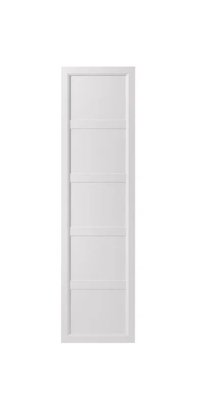 Tür für Kleiderschrank | Farbe: Platinweiß | Maße: 51 x 2 x 189,5 cm | dekorativer Rahmen