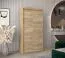 Schiebetürenschrank / Kleiderschrank Jan 01A, Farbe: Eiche Sonoma - Abmessungen: 200 x 100 x 62 cm ( H x B x T)