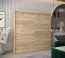 Schiebetürenschrank / Kleiderschrank Jan 05A, Farbe: Eiche Sonoma - Abmessungen: 200 x 200 x 62 cm ( H x B x T)