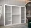 Schiebetürenschrank / Kleiderschrank Combin 06 mit Spiegel, Farbe: Weiß matt - Abmessungen: 200 x 250 x 62 cm (H x B x T)