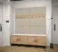 Modernes Wandpaneel Farbe: Beige - Abmessungen: 42 x 42 x 4 cm (H x B x T)