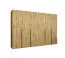 Kleiderschrank / Drehtürenschrank mit Soft-Close-Funktion Eiger 45, Farbe: Eiche Artisan, vier Kleiderstangen, Griffe: Schwarz, 3 Meter breit, vier Fächer