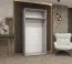 Kleiderschrank mit einer Kleiderstange Korab 02, 1 Meter breit, ein Fach, zwei Türen, Farbe: Eiche Artisan, Soft-Close-Funktion, Griffe: Kaschmir