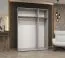 Drehtürenschrank / Kleiderschrank Korab 131, Farbe: Kaschmir, zwei Kleiderstangen, Soft-Close-Funktion, 1,5 Meter breit, drei Spiegeltüren, Griffe: Kaschmir