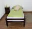 Kinderbett / Jugendbett "Easy Premium Line" K1/1n, Buche Vollholz massiv Schokobraun - Maße: 90 x 200 cm