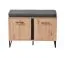 Garderobe Komplett - Set C Crina, 5-teilig, ein Schrank, ein Spiegel, eine Kommode, ein Schuhschrank mit Sitzkissen, eine Garderobe mit Spiegel, ABS-Kantenschutz