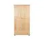 Garderobenschrank Kiefer Vollholz massiv natur - Abmessung 195 x 102 x 59 cm (H x B x T)