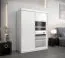150 cm breiter Kleiderschrank mit 5 Fächern und 2 Türen | Farbe: Weiß Abbildung
