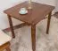 Esstisch 75x75 cm Kiefer massiv, Farbe: Eiche Abbildung