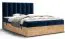 Einzelbett mit eleganten Design Pilio 05, Farbe: Blau / Eiche Golden Craft - Liegefläche: 140 x 200 cm (B x L)