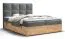 Doppelbett mit genügend Stauraum Pilio 54, Farbe: Grau / Eiche Golden Craft - Liegefläche: 160 x 200 cm (B x L)