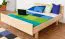 Doppelbett / Gästebett Buche massiv Vollholz natur 116, inkl. Lattenrost - Liegefläche: 160 x 200 cm (B x L)