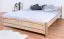 Doppelbett / Gästebett Buche massiv Vollholz natur 117, inkl. Lattenrost - 180 x 200 cm (B x L)