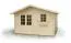Gartenhaus PO12 - 34 mm Blockbohlenhaus, Grundfläche: 13,90 m², Satteldach