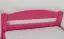 Einzelbett / Gästebett "Easy Premium Line" K1/2h inkl. 2. Liegeplatz und 2 Abdeckblenden, 90 x 200 cm Buche Vollholz massiv rosa lackiert