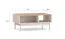 Couchtisch Humboldt 09 | Farbe: Eiche Cremona / Kaschmir | Beine: Metall | für Wohnzimmer | Maße: 90 x 60 x 40 cm | ABS-Kanten | 2 Fächer | sehr geräumig