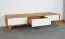 TV-Unterschrank Timaru 22 Wildeiche geölt / Weiß, teilmassiv - Abmessungen: 33 x 134 x 40 cm (H x B x T)