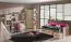 Jugendzimmer Schrank Rosa / Grau / Braun 187x39x38 cm