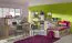 Jugendzimmer Schrank Rosa / Grau / Braun 187x39x38 cm