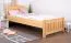 Bettrahmen für Kinder / Kinderbett 90 x 200 cm | Massivholz: Kiefer | Natur Lackiert Abbildung