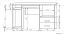 Schreibtisch Banjaran 21, Farbe: Erle - Abmessungen: 76 x 133 x 60 cm (H x B x T)