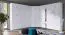 Aufsatz für Drehtürenschrank / Kleiderschrank Messini 02 / 03, Farbe: Weiß / Weiß Hochglanz - Abmessungen: 40 x 92 x 54 cm (H x B x T)
