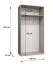 Kleiderschrank | 1 Fach | Farbe: Schwarz | 1 Kleiderstange | Soft-Close-Funktion | 1 Meter breit | Griffe: Schwarz | ABS-Kanten | Maße: 100 x 52 x 202 cm