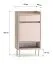 Garderobe Komplett Set | Farbe: Eiche Cremona / Kaschmir | Soft-Close | inkl. Samtpolster | Kommode | Spiegel | Schuhschrank | Garderobe mit acht Haken