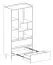 Regal mit 2 Schubladen Fricourt 06, Beige / Eiche hell, 165 x 80 x 40 cm, mit 9 Fächern und ABS-Kanten, kleiner Schrank, professionell verarbeitet