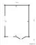 Holz-Gartenhaus 5,9 x 4,48 Meter (inkl. Dach) | 2 Fenster | 70 mm Blockbohlen |natur unbehandelt | Satteldach | inkl. Fußboden | aus nordischer Fichte Abbildung