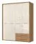 Kleiderschrank beige hochglanz Abbildung