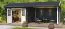 Gartenhaus G278 Carbongrau - 34 mm Blockbohlenhaus, Grundfläche: 19,74 m², Satteldach