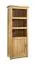 Schmales Regal Eiche massiv mit fünf Fächern Floresta 14, mit natürlicher Maserung, geölte Oberfläche, 204 x 81 x 48 cm, Natur, Hochwertige Verarbeitung