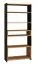 Bücherregal Trezevant 04, Farbe: Eiche Artisan / Schwarz - Abmessungen: 180 x 80 x 40 cm (H x B x T)