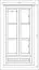 Schrank "Kilkis" Kiefer altweiß 34 - Abmessungen: 204 x 104 x 56 cm (H x B x T)