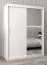 Schiebetürenschrank / Kleiderschrank Bisaurin 3C mit Spiegel, Farbe: Weiß matt - Abmessungen: 200 x 150 x 62 cm ( H x B x T)