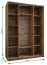 Kleiderschrank / Schiebetürenschrank | 11 Fächer | 2 Kleiderstangen | 245,5 x 170 x 64 cm | 2 Schiebetüren | ABS-Kanten | Farbe: Kaschmir | Soft-Close