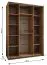 Schiebetürenschrank / Kleiderschrank | 2 Schiebetüren | 2 Kleiderstangen | 245,5 x 180 x 64 cm |11 Fächer | 10 Einlegeböden | Farbe: Eiche Artisan