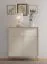 Esszimmer Set | 4-teilig | Farbe: Beige | 1 Vitrine | 1 Sideboard | 1 Highboard | 1 Esstisch 180 x 90 cm | ABS-Kanten | Griffe & Beine: Metall
