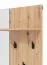 Garderobe Komplett - Set C Crina, 5-teilig, ein Schrank, ein Spiegel, eine Kommode, ein Schuhschrank mit Sitzkissen, eine Garderobe mit Spiegel, ABS-Kantenschutz