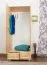 Vollholz-Schrank, Farbe: Natur 190x90x60 cm Abbildung
